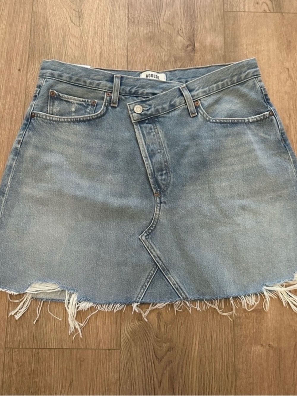 AGOLDE Asymmetrical Denim‎ Skirt